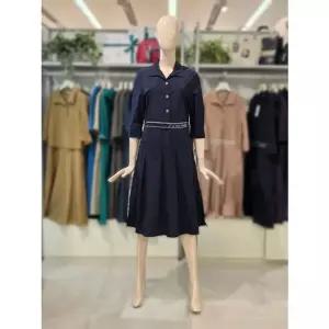 [갤러리아] 크로커다일레이디 밴딩 셔츠 카라 원피스 CLEMOP104