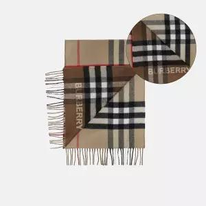 (버버리) 캐시미어 투톤 컨트라스트 머플러(8045329)
