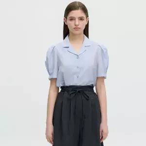 [롯데백화점]올리브데올리브 볼륨소매 버튼 블라우스 (OH5MB582)