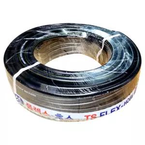 국산 흑편사 호스 13mm X 50M 이끼방지 흑고압 농업용 가정용 다용도 물호스
