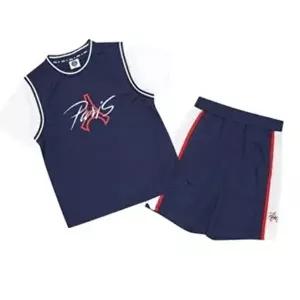 [셀러허브 1]SFIT에스핏 HC29 PSG 바스킷볼 4부세트 주니어 공용 시원한 농구복스타일 PSG 상하세 (381299