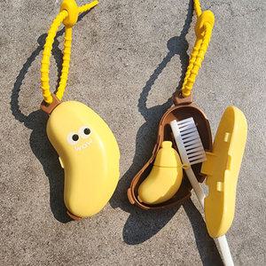 바나나 여행용 칫솔 치약 케이스 단체판촉 인쇄 가능한 사은품