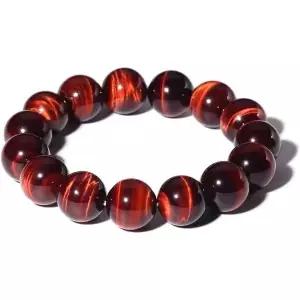 타이거아이 호안석 14MM 남성용 레드 타이거즈 아이 브레이슬릿자연 루트 차크라 보석8.