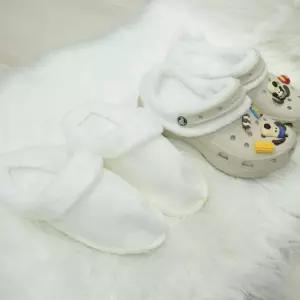 겨울용 털탈부착 퍼안감 털안감 크록스 호환 내피 겨울슬리퍼 털슬리퍼 겨울신발