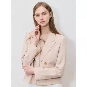 [쉬즈미스]품격있는 더블 버튼 크롭 재킷 택가격 338000원 _P401599248