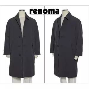 [롯데백화점]레노마 F/W가을/봄/초겨울까지 입는 트렌치코트 세미오버핏네이비컬러 EK3653