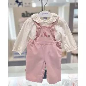 [압소바](신세계 사우스시티)[압소바 가을임신출산선물] 제인 오버올 세트 (A2521204) 핑크(25년 가을 ...