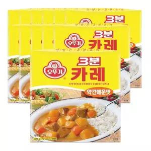 오뚜기 3분 카레 약간매운맛 200g 12개