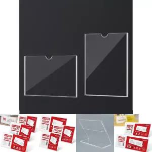 A4 부착용 꽂이판 투명 아크릴 알림판 월프레임 단면/사무/가게/업소/카페/식당/단체/예약석/어린이/아동