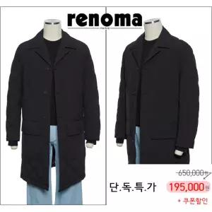 [롯데백화점]레노마 F/W 가을/봄/초겨울까지 입는 트렌치코트 세미오버핏 블랙컬러 EK3653