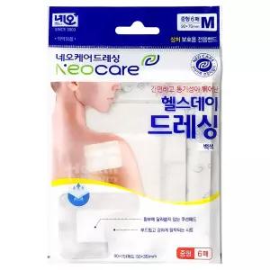 네오케어 헬스데이 드레싱 중형 6매(M_90 x 70mm)/반창고/상처보호밴드