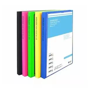 [하프클럽/]화려한 컬러감 포켓클리어화일 서류철 A4 5개