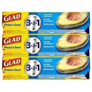 글래드랩 매직랩 점보 30cm x 43.4m x 3개 프레스앤씰 샌드위치 커피 포장랩