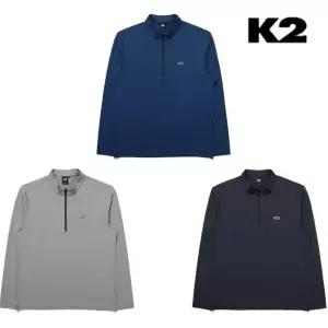 갤러리아 케이투 남성 간절기 기능성 등산티셔츠 가을 스탠다드 집업 KMU2429