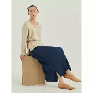 [플리츠미][최초가 169000원] 더블 플리츠 스커트_HPSKF124L21