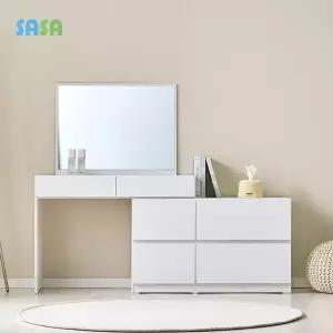 사사가구 루즈 확장형 인출식 화장대세트 거울포함