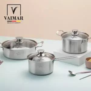 [Vaimar] 바이마르 코코 3종 스테인레스 냄비세트(18편+20양+26전)