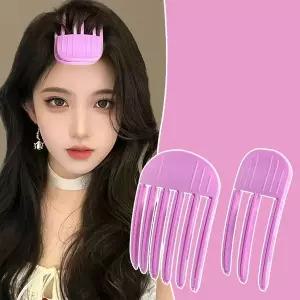 리우 1+1 가르마 헤어볼륨클립 뿌리 볼륨 정수리 앞머리 고정 집게 핀