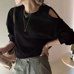 [난닝구] 포민버 어깨트임크롭맨투맨