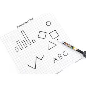 초등 수업용 도형그리기 투명 보드판2p 엄마표 어린이집 교정 격자 유치원