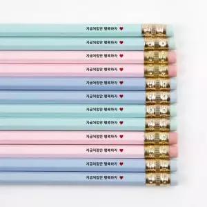 아트박스/디자인아지트 [주문제작]네임연필2B 12자루육각파스텔