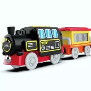 WRI 증기기관차 전동 기찻길 장난감 유치원 장난감 열차 기차 모형 놀이집 놀이 도구