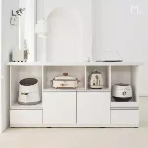 [모로] 하데스 대리석 40T 사각 아일랜드 홈바 식탁 1700 수납