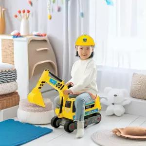 타요 포코 포크레인 붕붕카 자동차 안전모 효과음 중장비 장난감 굴착기 공사장놀이 굴삭기