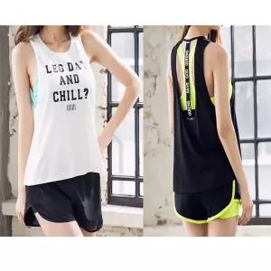 [하프클럽/]여성 요가복 티셔츠 민소매 나염 레쉬가드 휘트니스웨어 S67