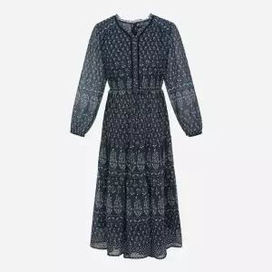 [롯데백화점]써스데이 아일랜드 네크 벨벳 포인트 플라워 원피스 T256MOP173W