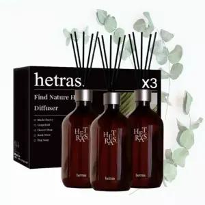헤트라스 프리미엄 대용량 디퓨저 화장실 실내 방향제 플라워 샵 500ml 3개