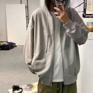 오버핏 후드집업 간절기 M~5XL 남여공용 후드집업 루즈핏 후드 간절기 남녀용 후드