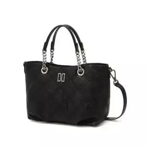[NS홈쇼핑]DCBA6E324BK 닥스 블랙 소가죽 자수 포인트 DD로고 체인 토트백[35520322]