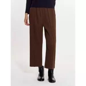 [플리츠미][최초가 169000원] 자가드 퀼팅 핀턱 배기 팬츠_PPPTW025005