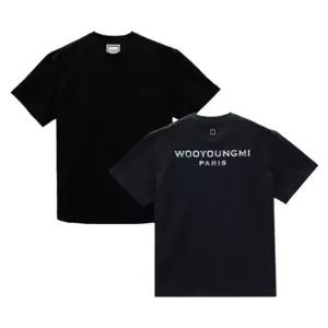 우영미 자개 백로고 남성 반팔티셔츠 W251TS08708B