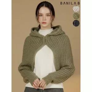 [하프클럽/바닐라비]여성 후드 볼레로 니트