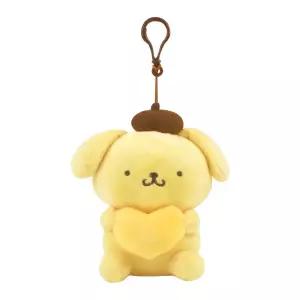 산리오 하트 캐릭터 가방 고리 폼폼푸린/키링 홀더 키즈 어린이 선물용 봉제 인형 열쇠 악세사리 장식 미니