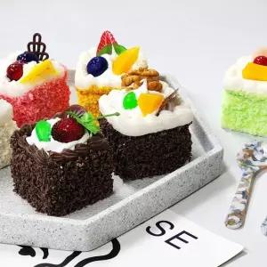 케익모형 케?모형 6구 디지트 조각 케익 음식모형 카페 모형