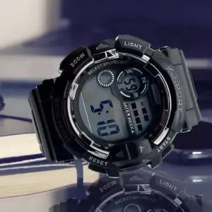 튜링 군인 전자 손목시계  방수 스톱워치 강화프라스틱시계