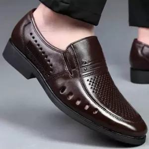 튜링므 남자 소가죽 여름구두 망사 로퍼 구두 통풍화