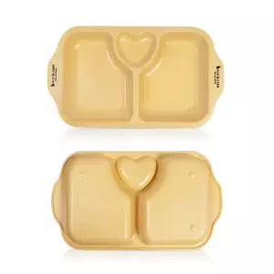 튜링르 옥수수전분으로 만든 아동용식판 3구식판