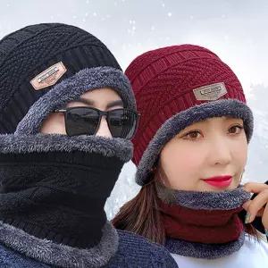 튜루스 겨울스키 보드 모자 넥워머세트 바람차단 털모자