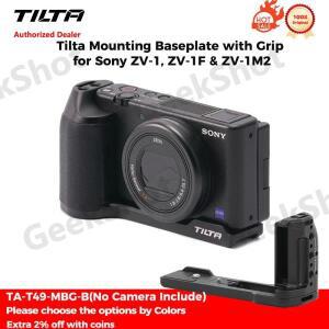 소니 ZV-1 및 ZV-1M2용 그립이 있는 Tilta 장착 베이스플레이트 TA-T49-MBG-B 내장 슈 마운트 미끄럼 방지