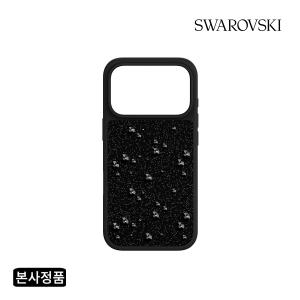 [롯데백화점]스와로브스키 [본사정품] 아이폰 17 Pro 플랫 백 크리스털 블랙 케이스 5731152