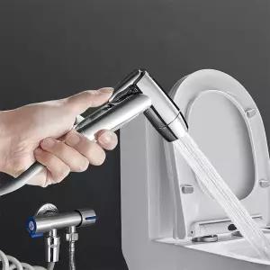 2종분사 변기샤워기 변기청소기 욕실 스프레이건/화장실/청소/호스/샤워기/베란다/스프레이/변기/샤워건/비