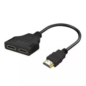 HDMI확장기 젠더 HDMI Splitter 1 2출력 4K 듀얼 모니터용 매뉴얼 허브 HD 미러 스크린 Xbox 43 전용