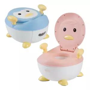 [톨스토이]뉴 펭귄변기 유아 디딤대 항균플라스틱 아기변기