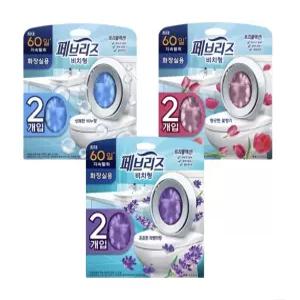 페브리즈 비치형 화장실용 방향제 60일지속 상쾌한 비누향 6.3ml 2입