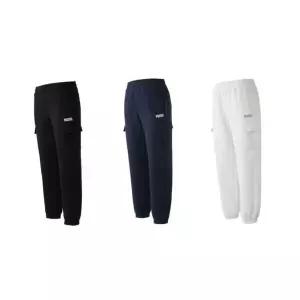 푸마 키즈 남아 여아 겨울 기모 플리스 카고 츄리닝 하의 조거바지 팬츠