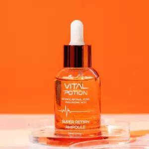 바이탈포션 슈퍼 레티알엔 앰플 33ml 연어 PDRN 콜라겐 갈락토미세스 탄력 리프팅 앰플